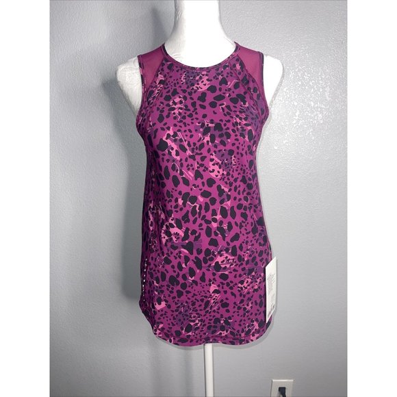 Authentic Lululemon Size 2 Sculpt Tank CTMP/MGPR Cheetah Camo Magenta Purple - Picture 1 of 7
